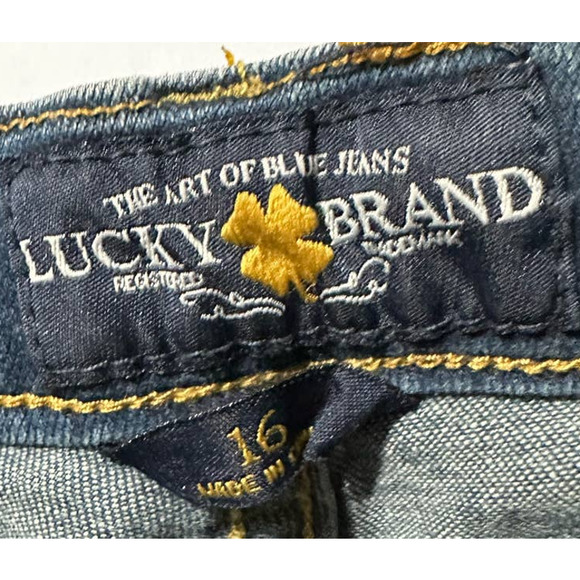 Girls Lucky Brand Zoe jeggings‎ size 16 - Picture 4 of 5